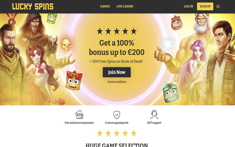 LuckySpin娱乐城值得列入最佳幸运老虎机网站的名单。