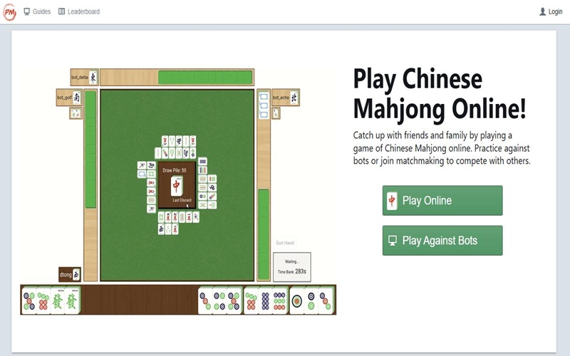 最佳双人麻将网站前五名推荐,2025年新手不可错过! Playmahjong – 这是一个为初学者量身定制的麻将训练平台